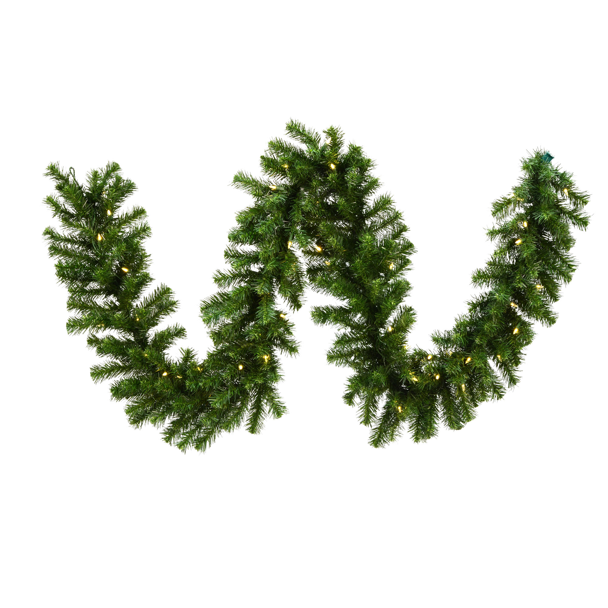 Vickerman 9' Douglas Fir Artificial Christmas Garland, Warm White LED Lights